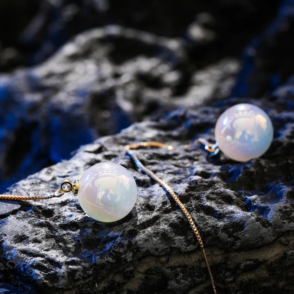 Pearl & Rhinestone Flower Drop Earrings - Cozy & Co. Market