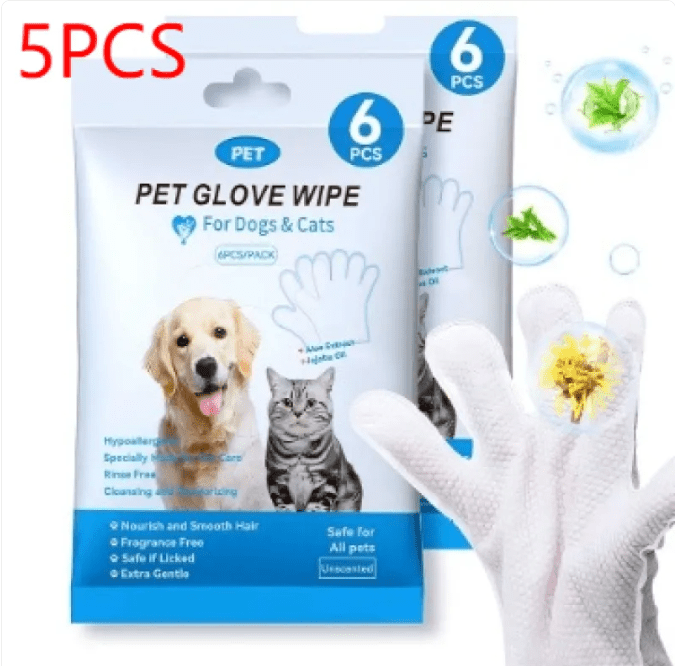Pet Cleaning Gloves & Wipes - Cozy & Co. Market