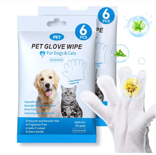 Pet Cleaning Gloves & Wipes - Cozy & Co. Market