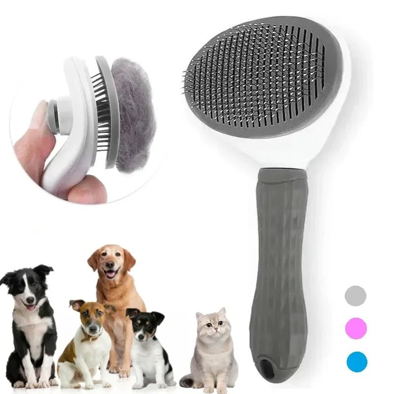 Pet Dog Brush Cat Comb Self Cleaning Pet Hair Remover Brush For Dogs Cats Grooming Tools Pets Dematting Comb Dogs Accessories - Cozy & Co. Market