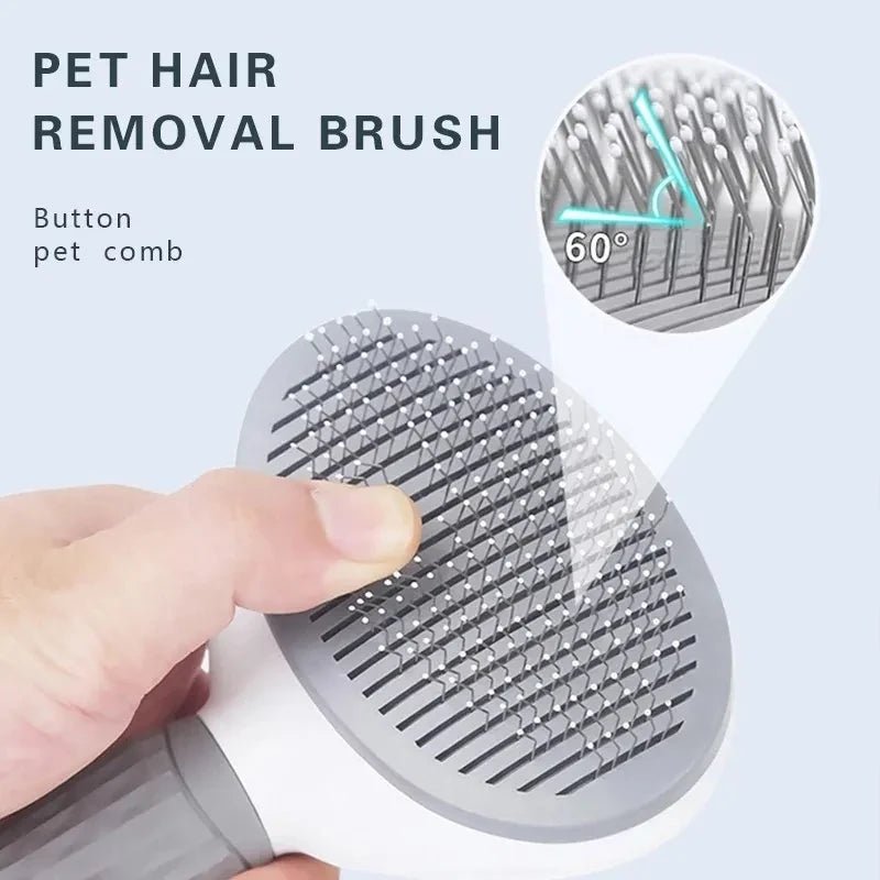 Pet Dog Brush Cat Comb Self Cleaning Pet Hair Remover Brush For Dogs Cats Grooming Tools Pets Dematting Comb Dogs Accessories - Cozy & Co. Market