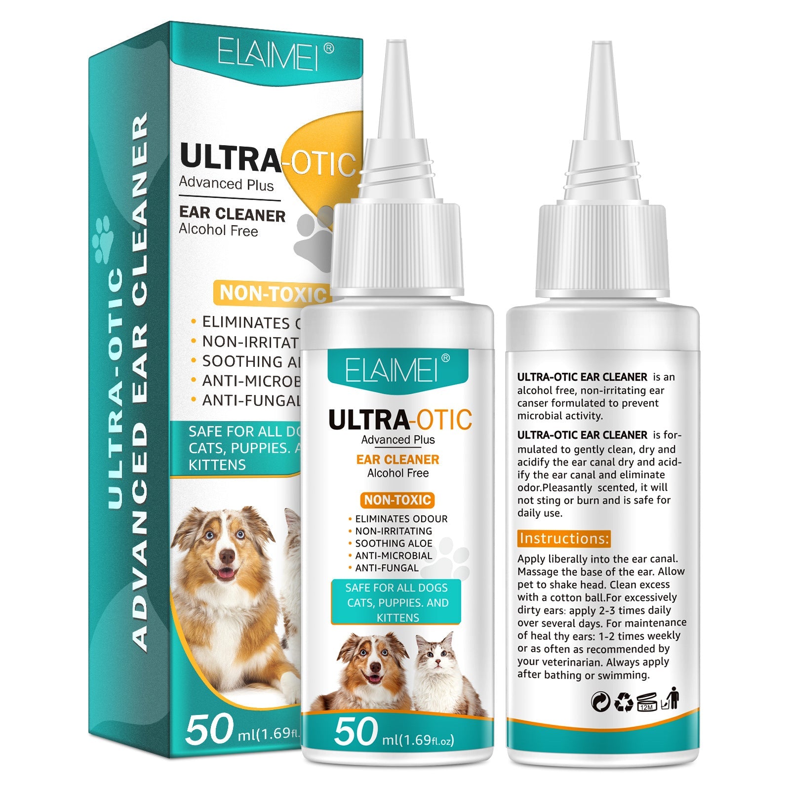Pet Ear Cleaner 50ml - Cozy & Co. Market