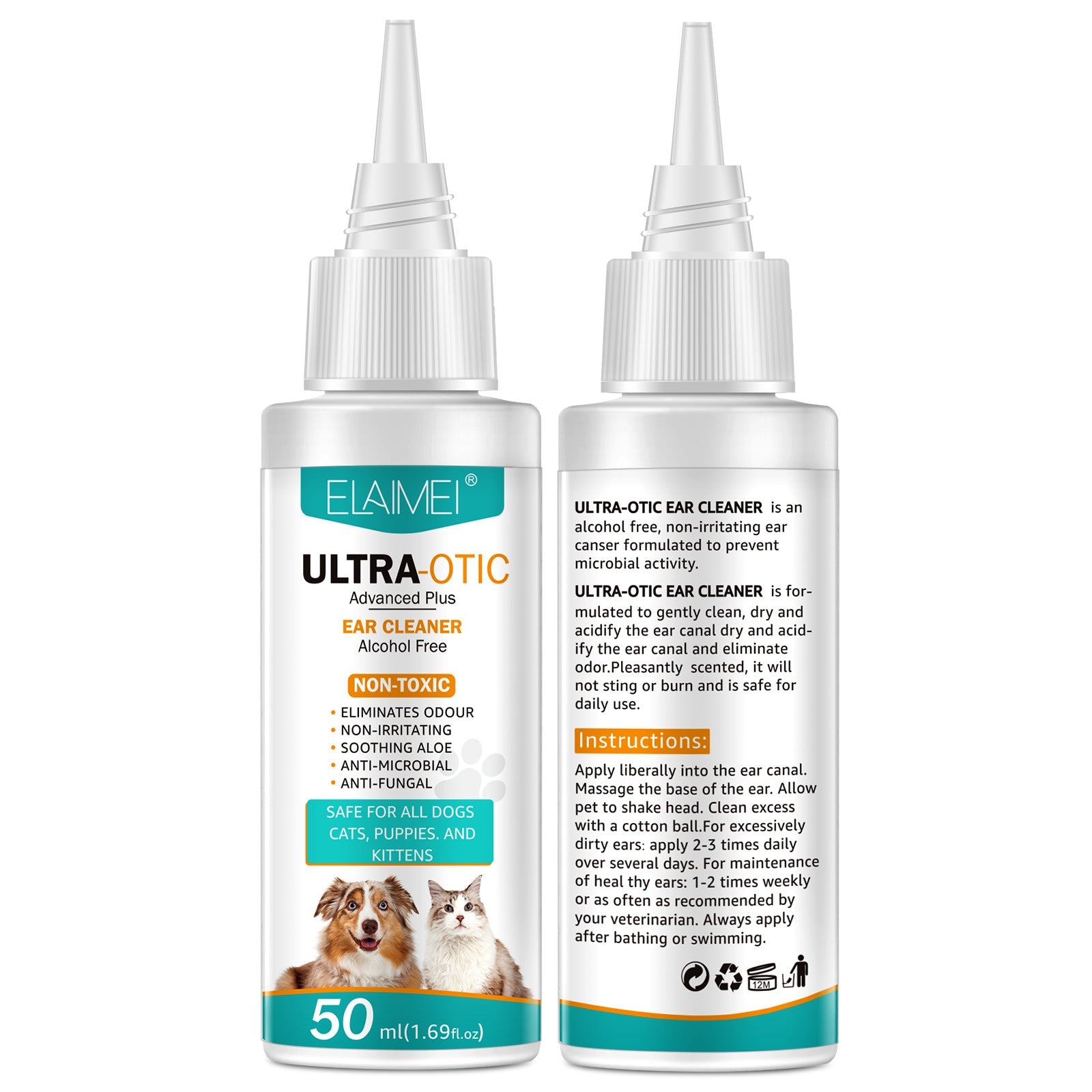 Pet Ear Cleaner 50ml - Cozy & Co. Market