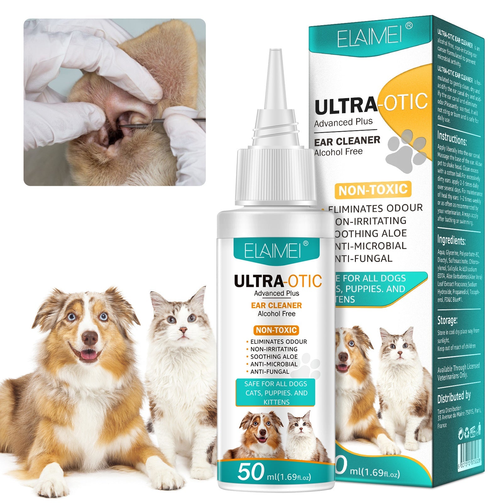 Pet Ear Cleaner 50ml - Cozy & Co. Market