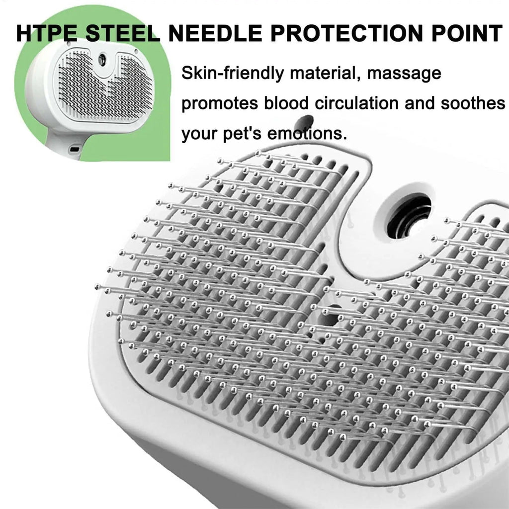 Pet Hair Remover Spray Grooming Comb Cats Dogs Floating Hair Removal Steam Cleaning Brush Dematting Water Mist Humidifier Comb - Cozy & Co. Market