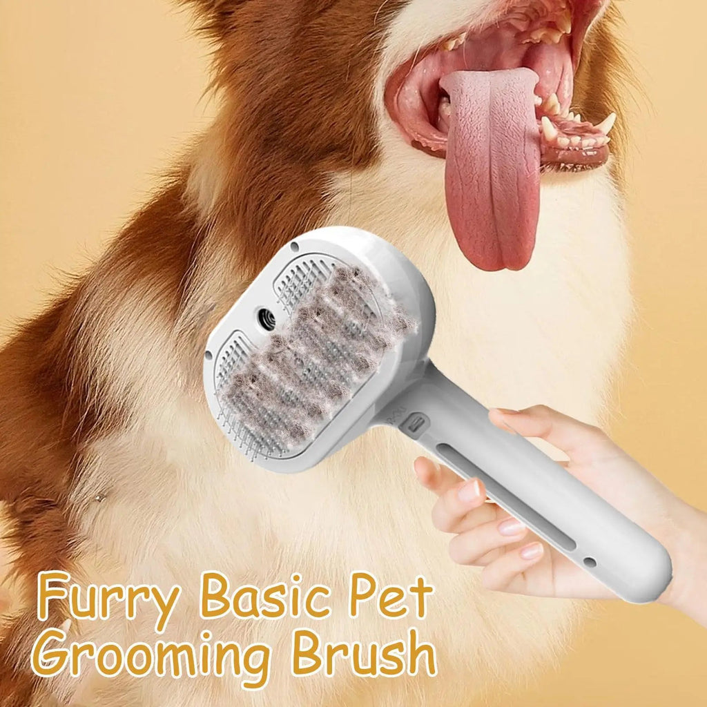 Pet Hair Remover Spray Grooming Comb Cats Dogs Floating Hair Removal Steam Cleaning Brush Dematting Water Mist Humidifier Comb - Cozy & Co. Market