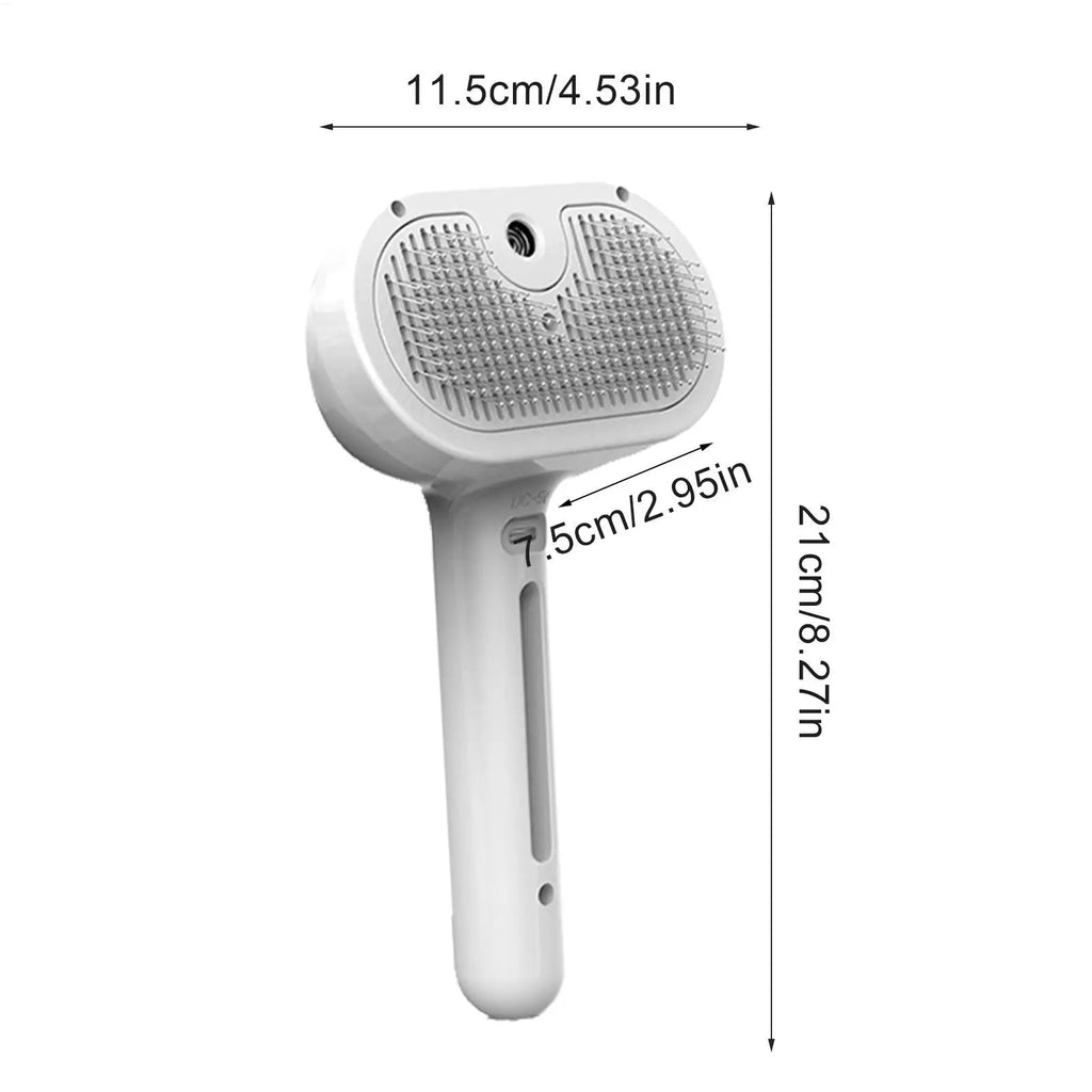 Pet Hair Remover Spray Grooming Comb Cats Dogs Floating Hair Removal Steam Cleaning Brush Dematting Water Mist Humidifier Comb - Cozy & Co. Market