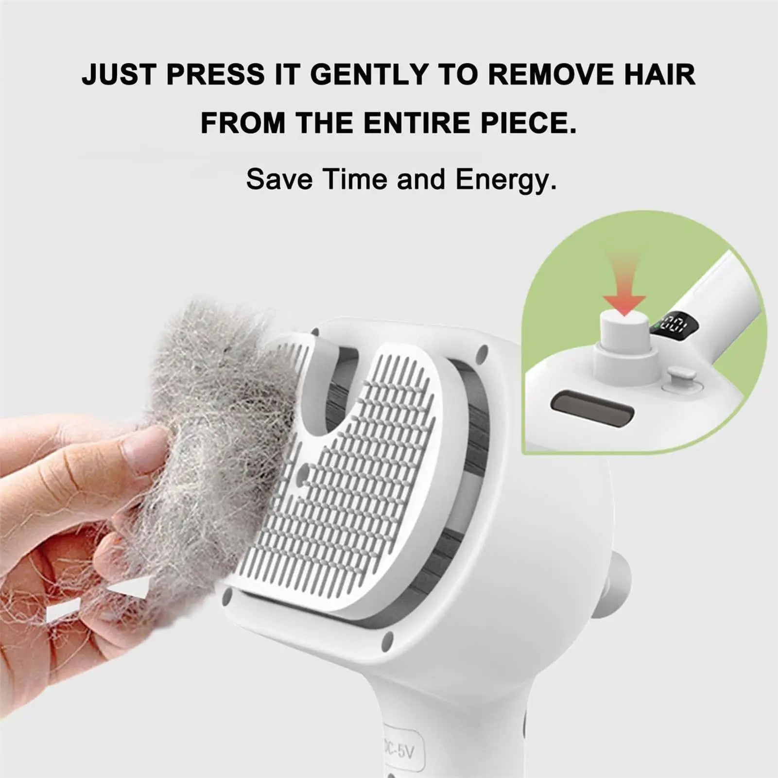Pet Hair Remover Spray Grooming Comb Cats Dogs Floating Hair Removal Steam Cleaning Brush Dematting Water Mist Humidifier Comb - Cozy & Co. Market