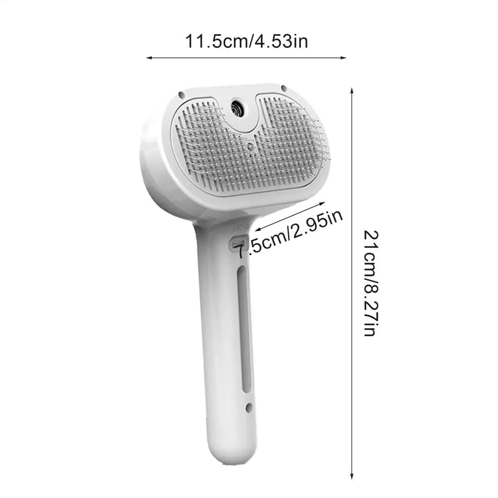 Pet Hair Remover Spray Grooming Comb Cats Dogs Floating Hair Removal Steam Cleaning Brush Dematting Water Mist Humidifier Comb - Cozy & Co. Market