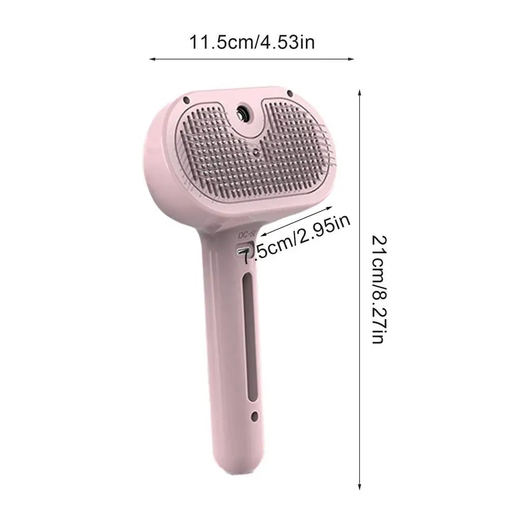 Pet Hair Remover Spray Grooming Comb Cats Dogs Floating Hair Removal Steam Cleaning Brush Dematting Water Mist Humidifier Comb - Cozy & Co. Market