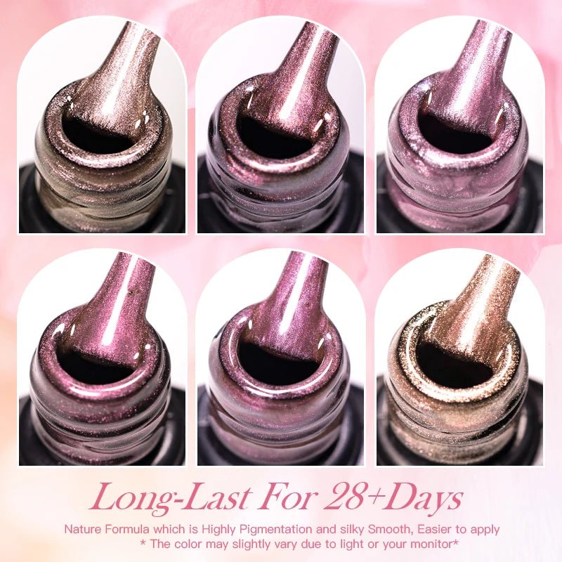Pink Story Cat Magnetic Gel Nail Polish Nude Pink Gold Light Semi Permanent UV Gel Varnish Soak Off Nail Supplies Manicure DIY - Cozy & Co. Market