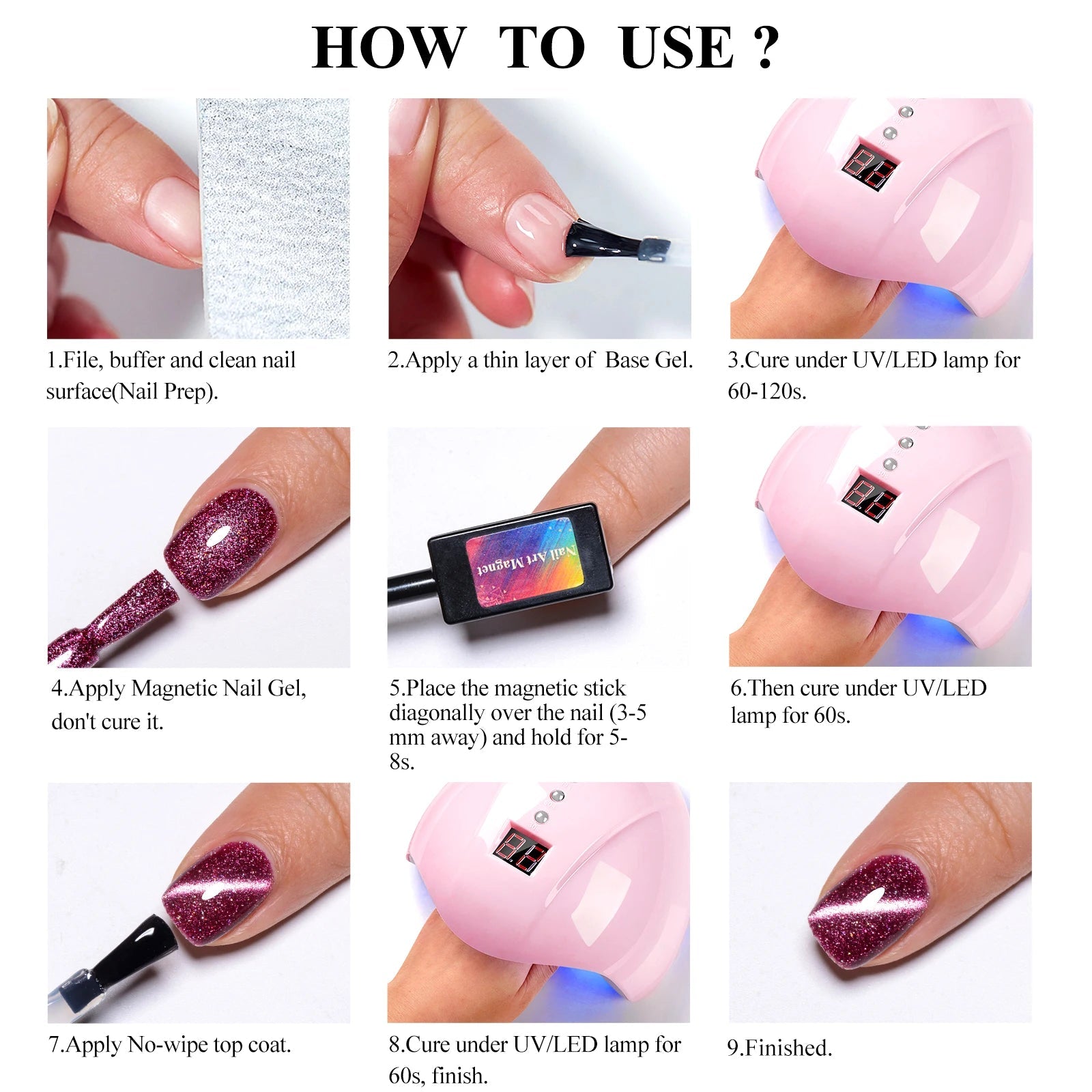 Pink Story Cat Magnetic Gel Nail Polish Nude Pink Gold Light Semi Permanent UV Gel Varnish Soak Off Nail Supplies Manicure DIY - Cozy & Co. Market