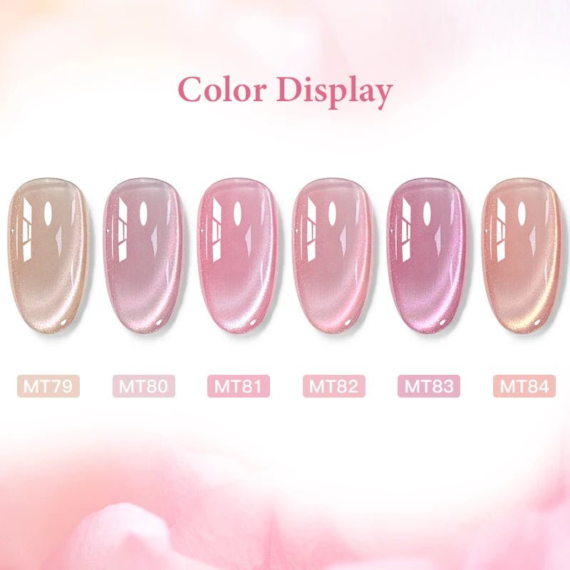 Pink Story Cat Magnetic Gel Nail Polish Nude Pink Gold Light Semi Permanent UV Gel Varnish Soak Off Nail Supplies Manicure DIY - Cozy & Co. Market