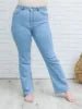 Plus Size High Waisted Wide Leg Jeans Size 5XL-8XL Stretchy Denim, Tummy Control, Flared Pants Curvy Fit Casual & Office Wear - Cozy & Co. Market