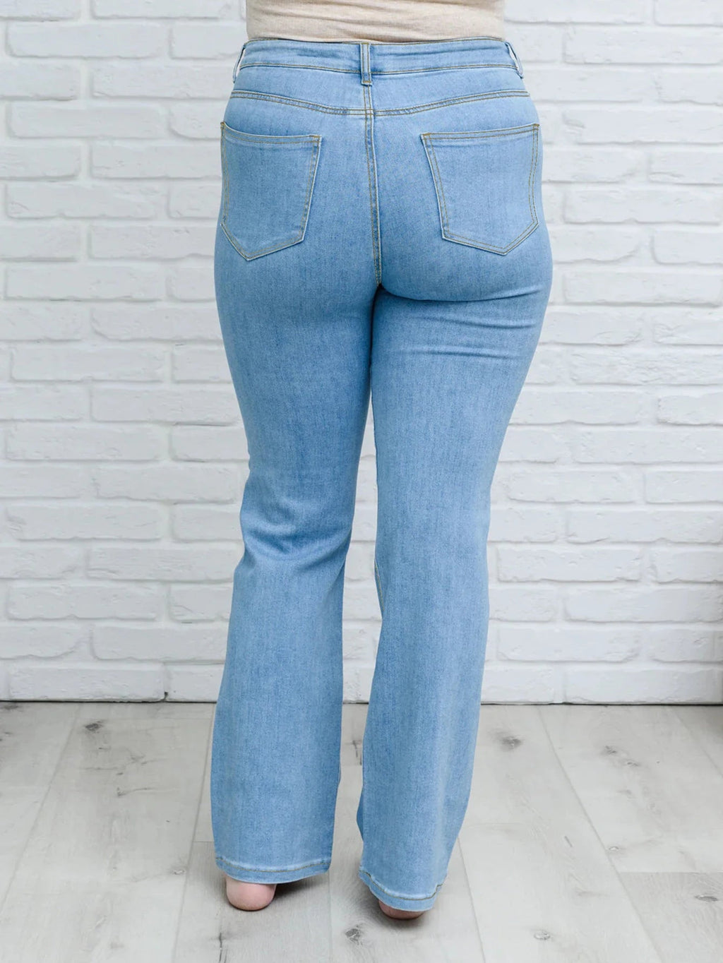 Plus Size High Waisted Wide Leg Jeans Size 5XL-8XL Stretchy Denim, Tummy Control, Flared Pants Curvy Fit Casual & Office Wear - Cozy & Co. Market