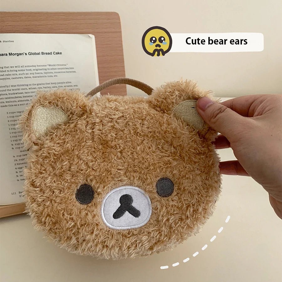 Plushes Makeup Case Anime Relaxed Bear Cosmetic Bag Women Jewelry Storage Pouch Girl Organizer Handbags Gift Hot Sales - Cozy & Co. Market