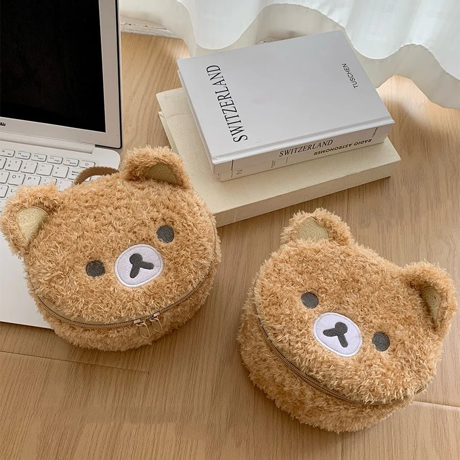 Plushes Makeup Case Anime Relaxed Bear Cosmetic Bag Women Jewelry Storage Pouch Girl Organizer Handbags Gift Hot Sales - Cozy & Co. Market