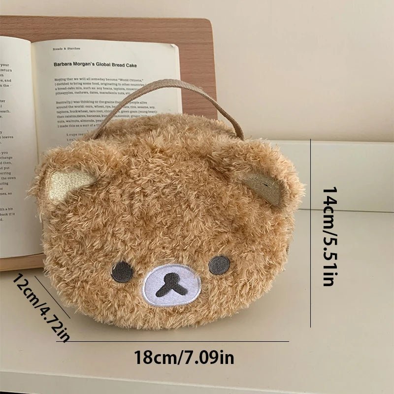 Plushes Makeup Case Anime Relaxed Bear Cosmetic Bag Women Jewelry Storage Pouch Girl Organizer Handbags Gift Hot Sales - Cozy & Co. Market