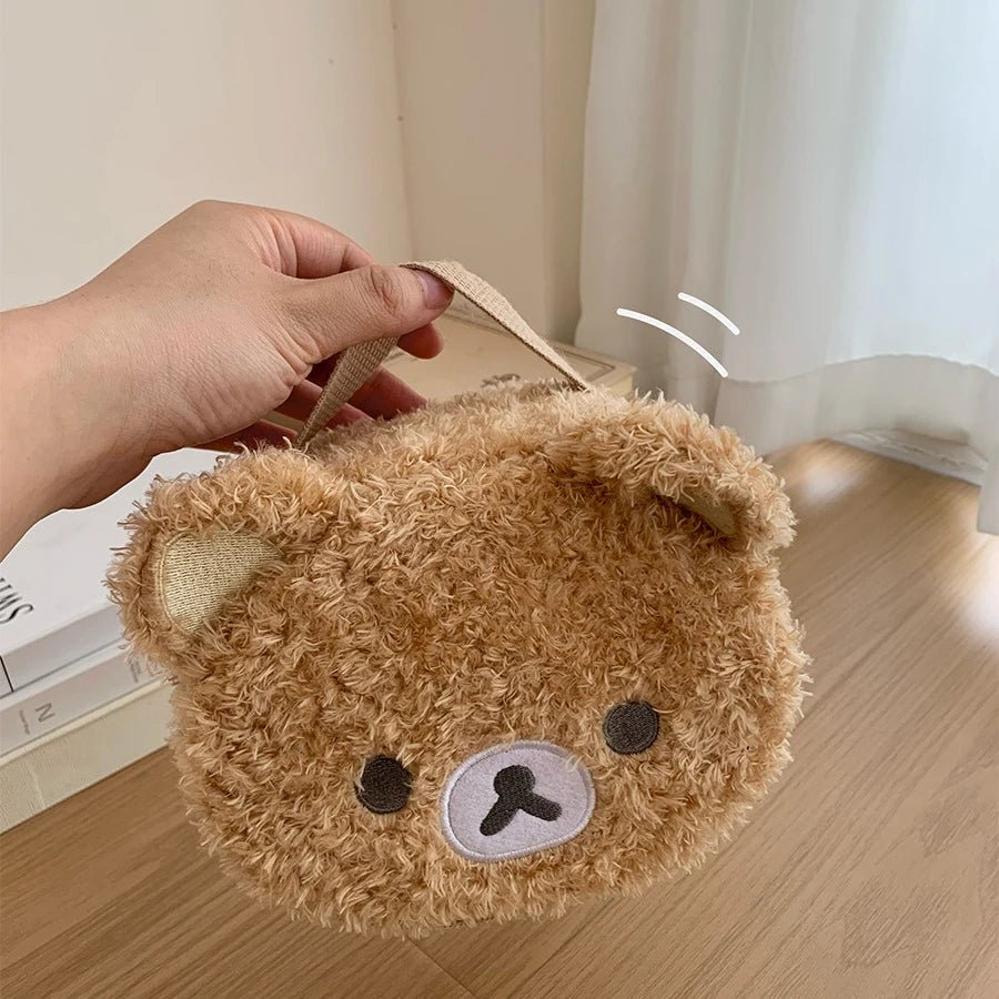 Plushes Makeup Case Anime Relaxed Bear Cosmetic Bag Women Jewelry Storage Pouch Girl Organizer Handbags Gift Hot Sales - Cozy & Co. Market