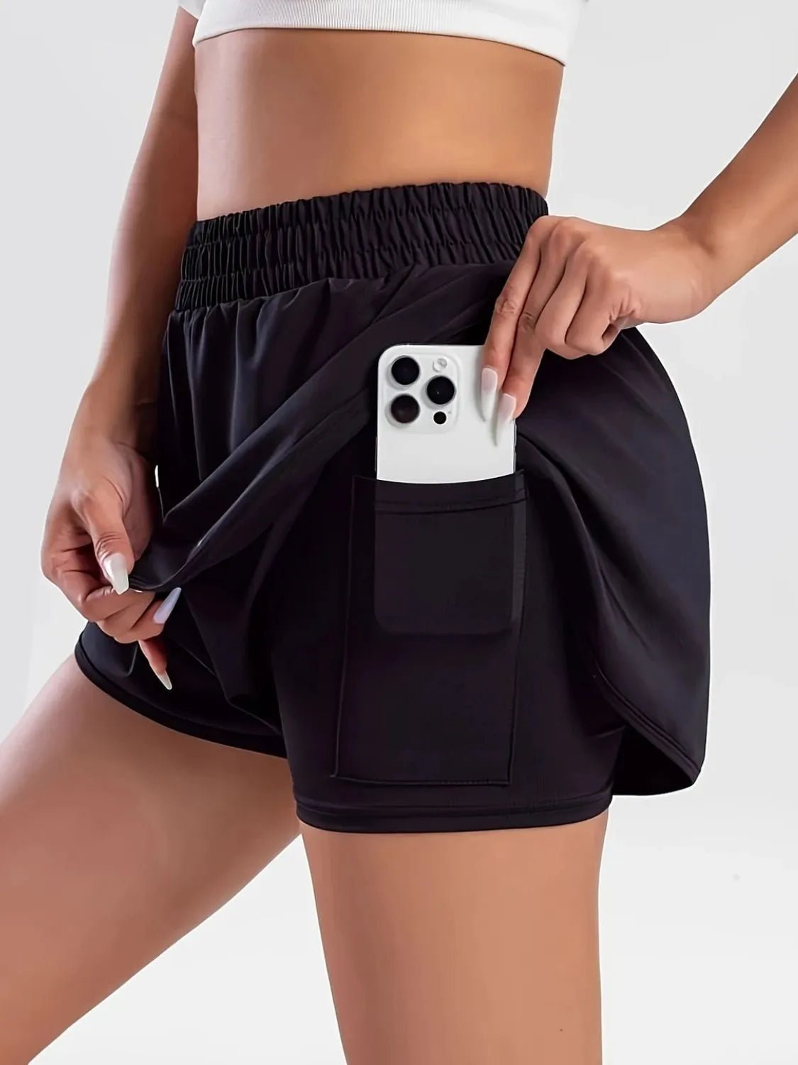 Pocketed High Waist Active Shorts - Cozy & Co. Market