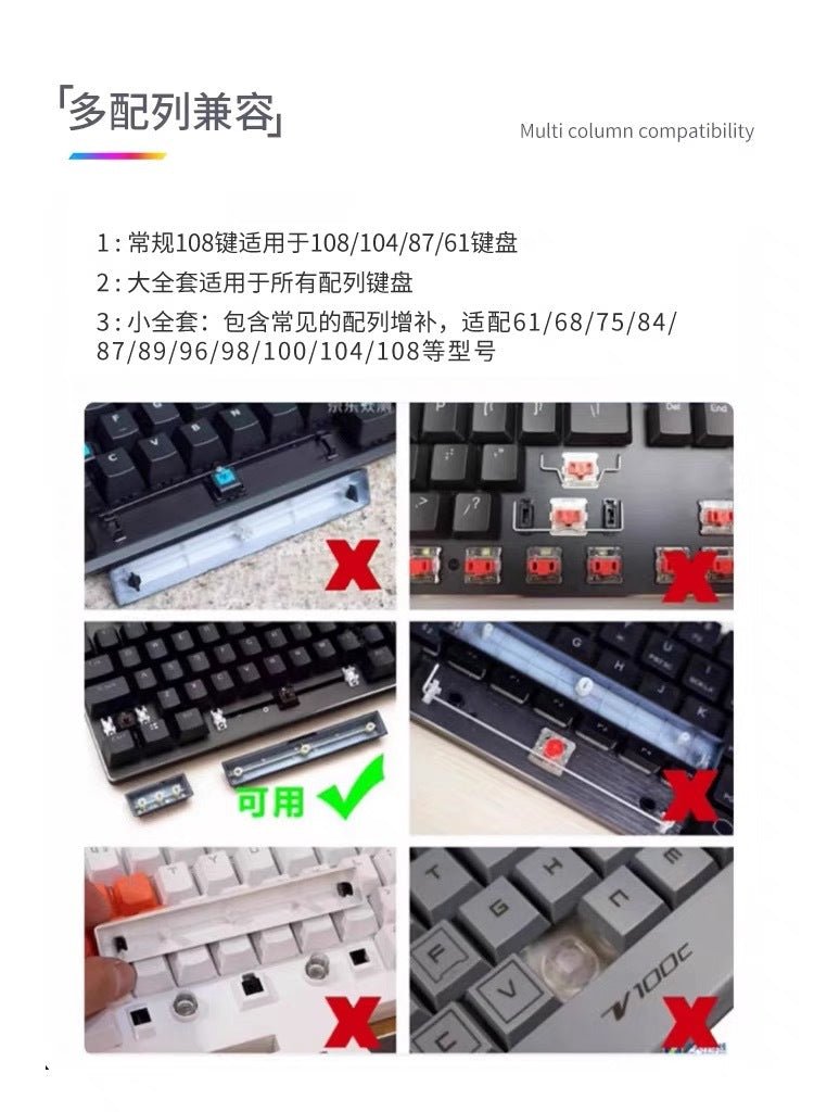 Polar Daylight Side Engraved Transparent Keycap PBT Micro Sand Surface 133 Key Dip Dye Six Color Gradient Personality Adaptable Mechanical Keyboard - Cozy & Co. Market