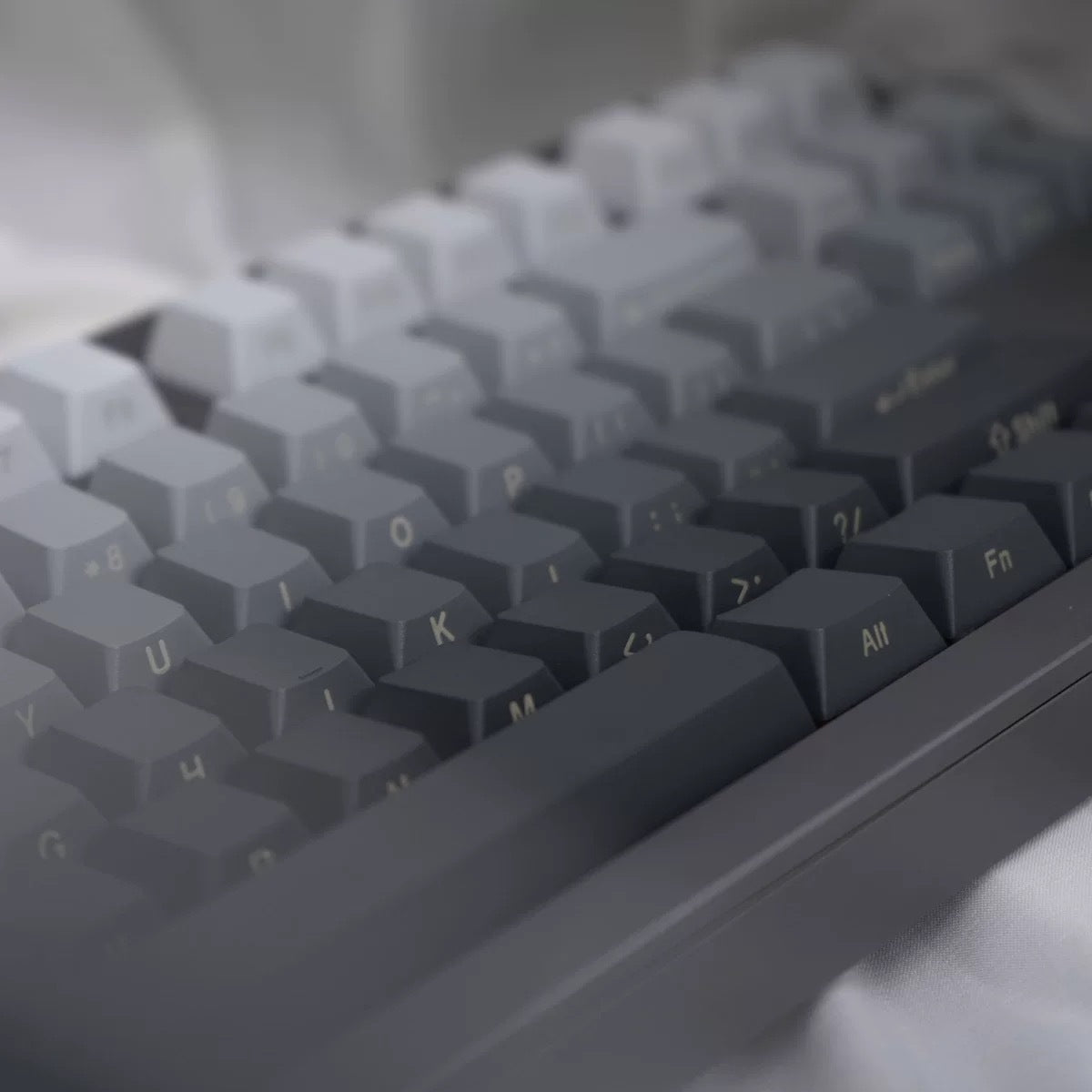 Polar Daylight Side Engraved Transparent Keycap PBT Micro Sand Surface 133 Key Dip Dye Six Color Gradient Personality Adaptable Mechanical Keyboard - Cozy & Co. Market