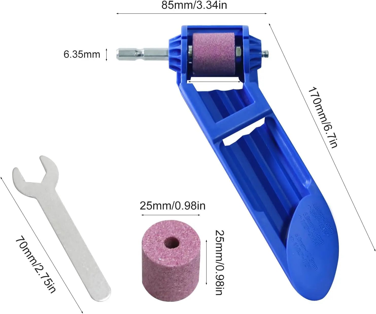 Portable Drill Bit Sharpener Tool - Electric Diamond Grinding Wheel for 2-12.5mm Drill Bits - Fast Sharpening - Cozy & Co. Market