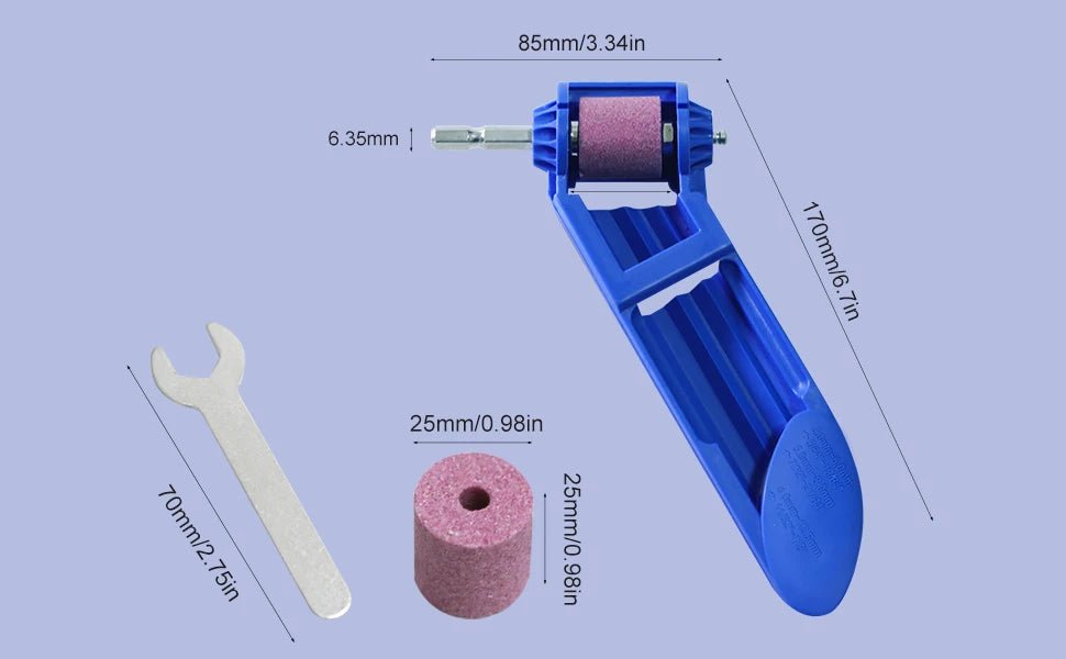 Portable Drill Bit Sharpener Tool - Electric Diamond Grinding Wheel for 2-12.5mm Drill Bits - Fast Sharpening - Cozy & Co. Market