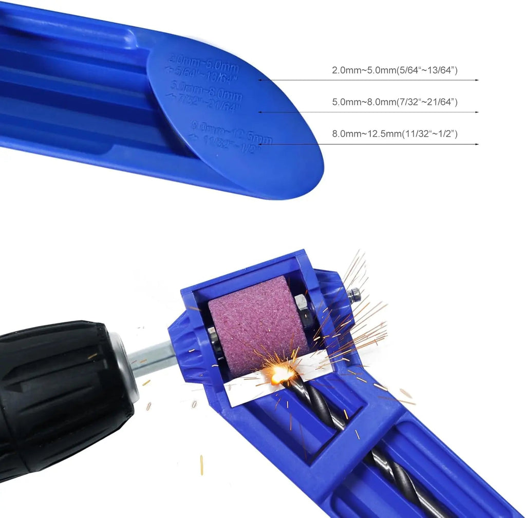 Portable Drill Bit Sharpener Tool - Electric Diamond Grinding Wheel for 2-12.5mm Drill Bits - Fast Sharpening - Cozy & Co. Market
