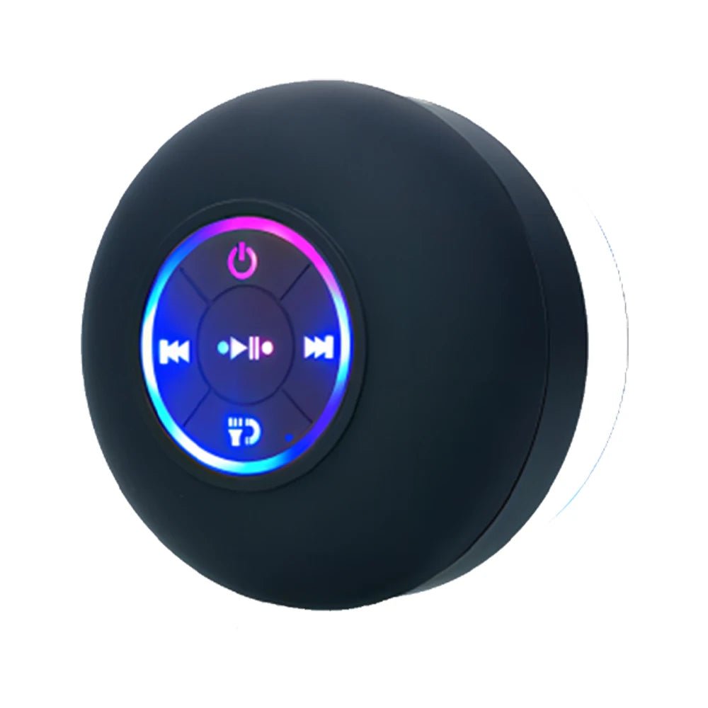 Portable Wireless Bluetooth Speaker LED Light IPX4 Waterproof Loudspeaker Outdoor Bathroom Large Suction Cup Stereo Sound Box - Cozy & Co. Market