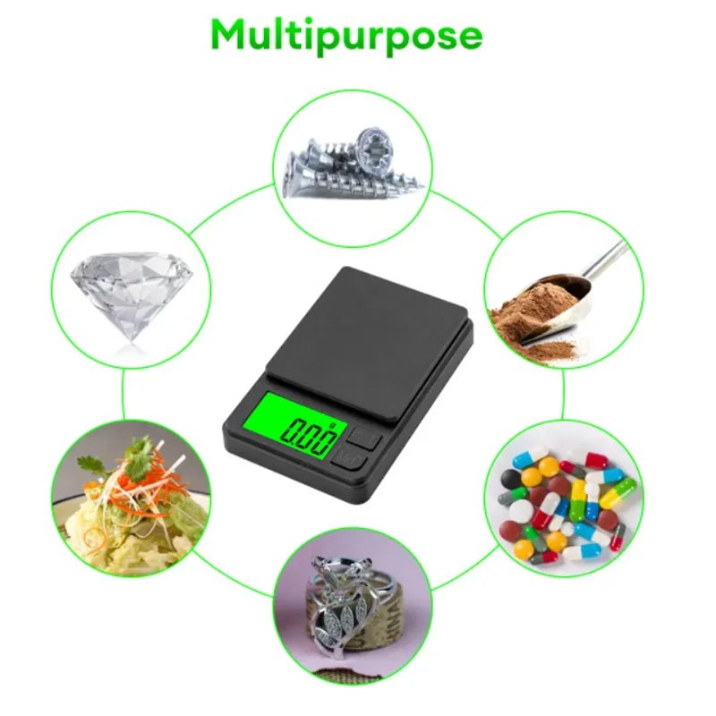 Precision Pocket Scale 1000g X 0.1g - Digital Gram, Food, Jewelry, Ounces/Grains Scale with Backlit LCD - Mini Scale for Travel - Cozy & Co. Market