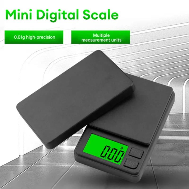 Precision Pocket Scale 1000g X 0.1g - Digital Gram, Food, Jewelry, Ounces/Grains Scale with Backlit LCD - Mini Scale for Travel - Cozy & Co. Market