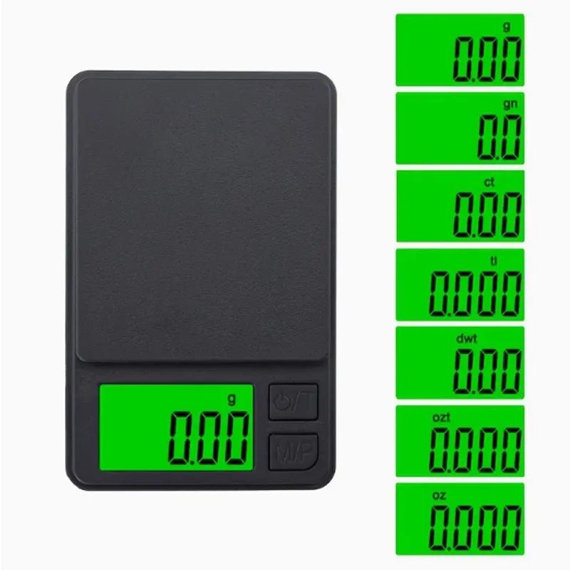 Precision Pocket Scale 1000g X 0.1g - Digital Gram, Food, Jewelry, Ounces/Grains Scale with Backlit LCD - Mini Scale for Travel - Cozy & Co. Market