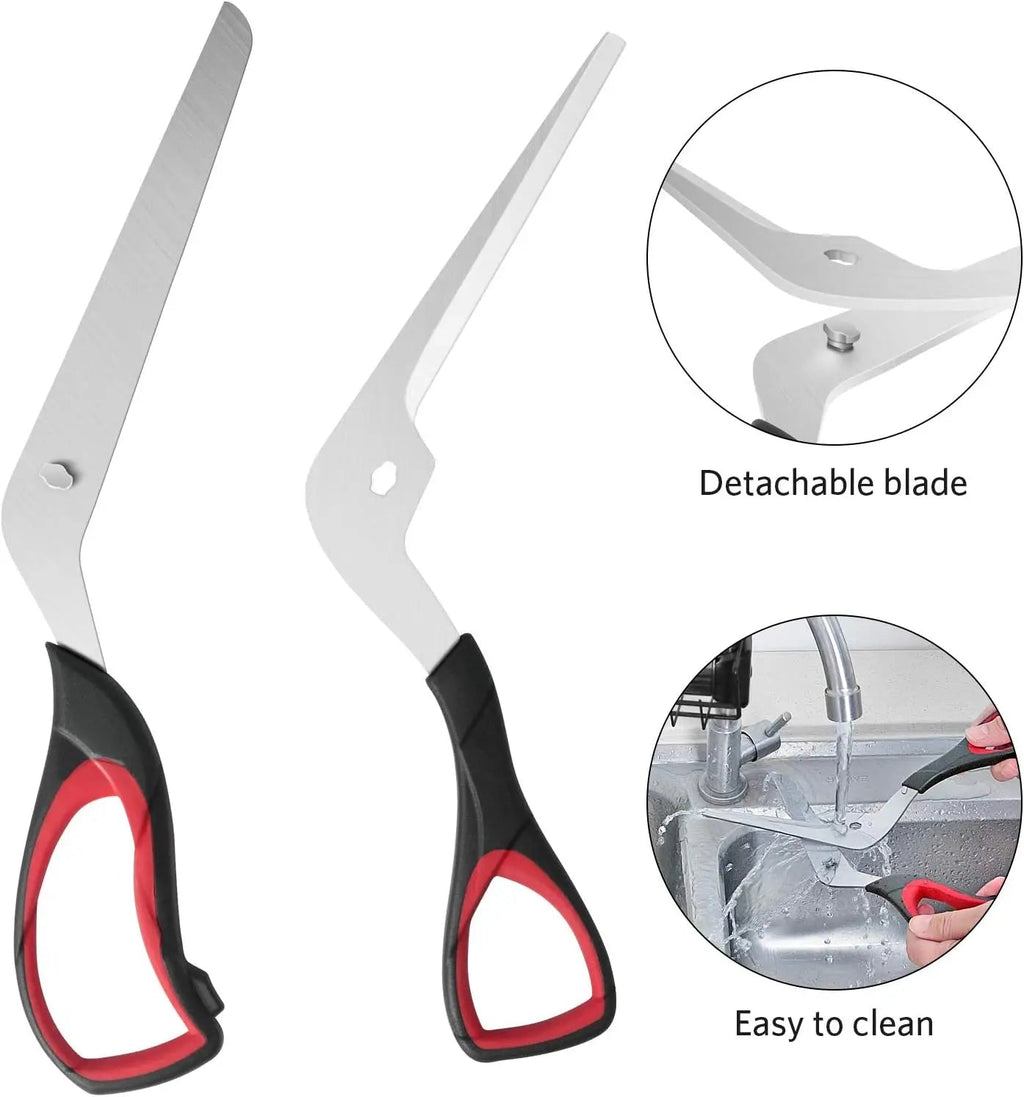 Professional Pizza Scissors Detachable Sharp Stainless Steel Blade Pizza Cutter Scissors Easy Cutting Pizza Spatula Slicer Tools - Cozy & Co. Market