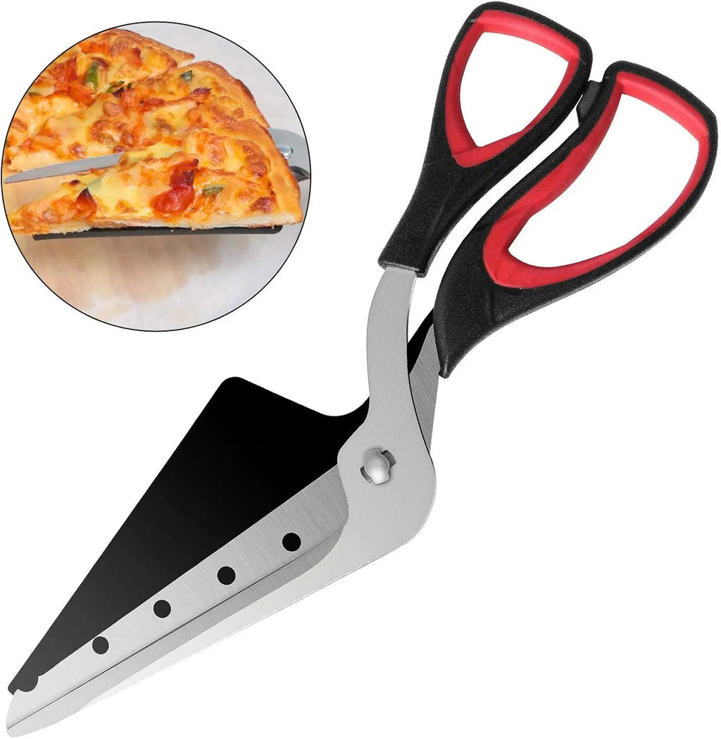 Professional Pizza Scissors Detachable Sharp Stainless Steel Blade Pizza Cutter Scissors Easy Cutting Pizza Spatula Slicer Tools - Cozy & Co. Market
