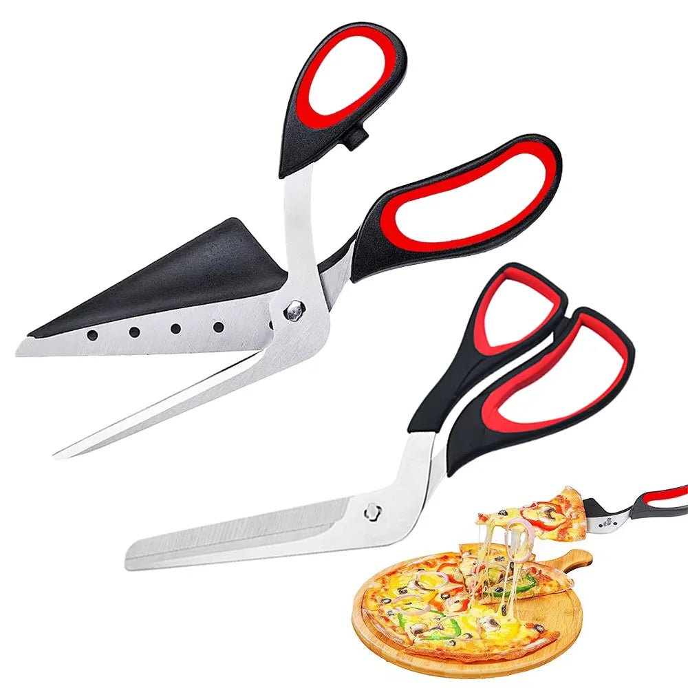 Professional Pizza Scissors Detachable Sharp Stainless Steel Blade Pizza Cutter Scissors Easy Cutting Pizza Spatula Slicer Tools - Cozy & Co. Market