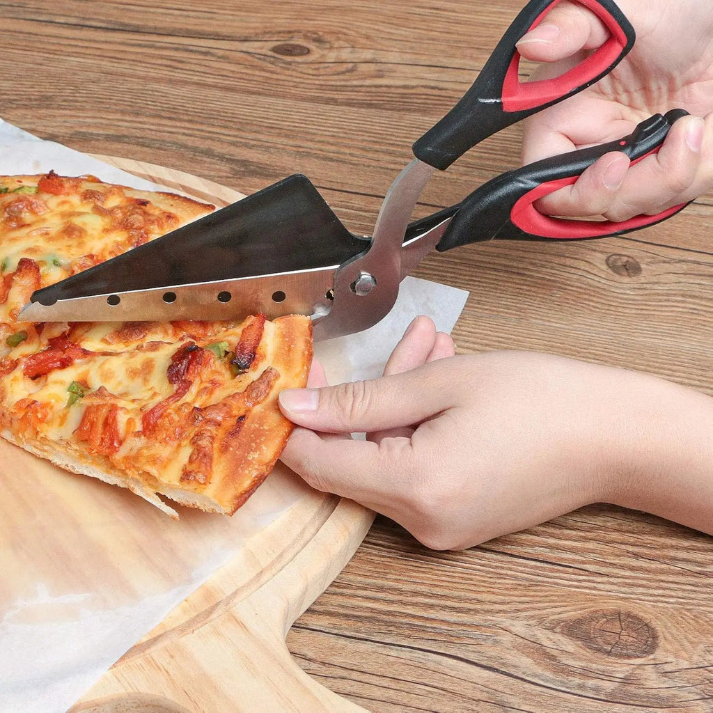 Professional Pizza Scissors Detachable Sharp Stainless Steel Blade Pizza Cutter Scissors Easy Cutting Pizza Spatula Slicer Tools - Cozy & Co. Market
