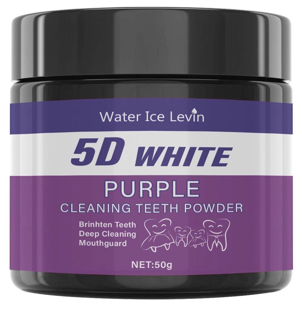 Purple Tooth Cleaning Powder - Sulfate-Free, Deep Cleaning and Polishing, Whitens Teeth in 5 Days, Portable for Daily Use and Travel - Cozy & Co. Market