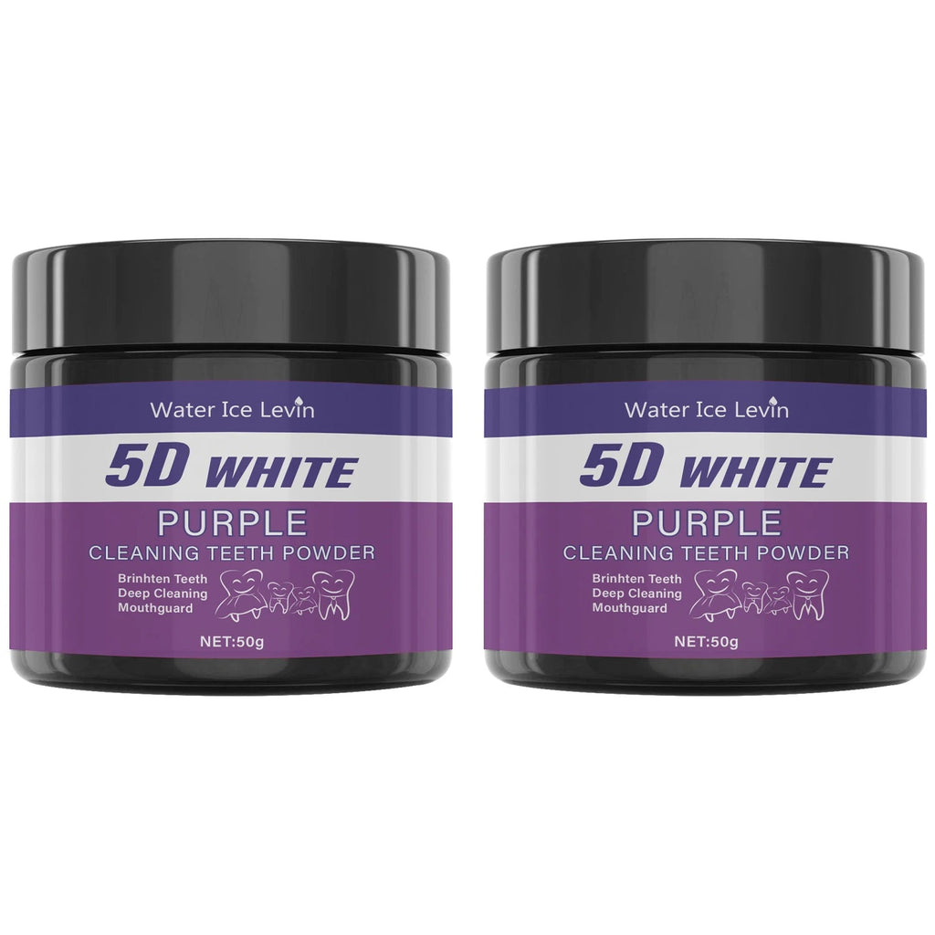 Purple Tooth Cleaning Powder - Sulfate-Free, Deep Cleaning and Polishing, Whitens Teeth in 5 Days, Portable for Daily Use and Travel - Cozy & Co. Market