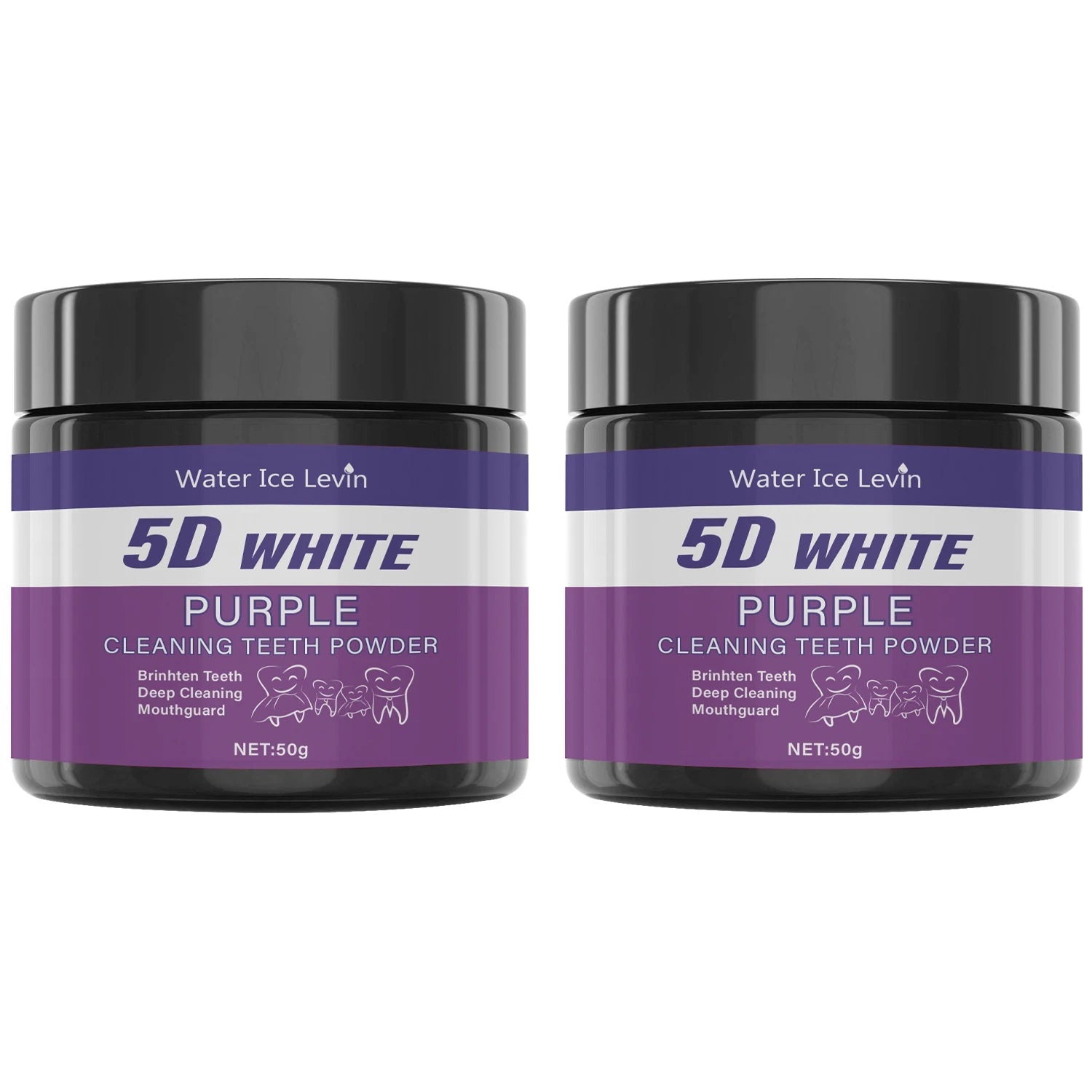 Purple Tooth Cleaning Powder - Sulfate-Free, Deep Cleaning and Polishing, Whitens Teeth in 5 Days, Portable for Daily Use and Travel - Cozy & Co. Market