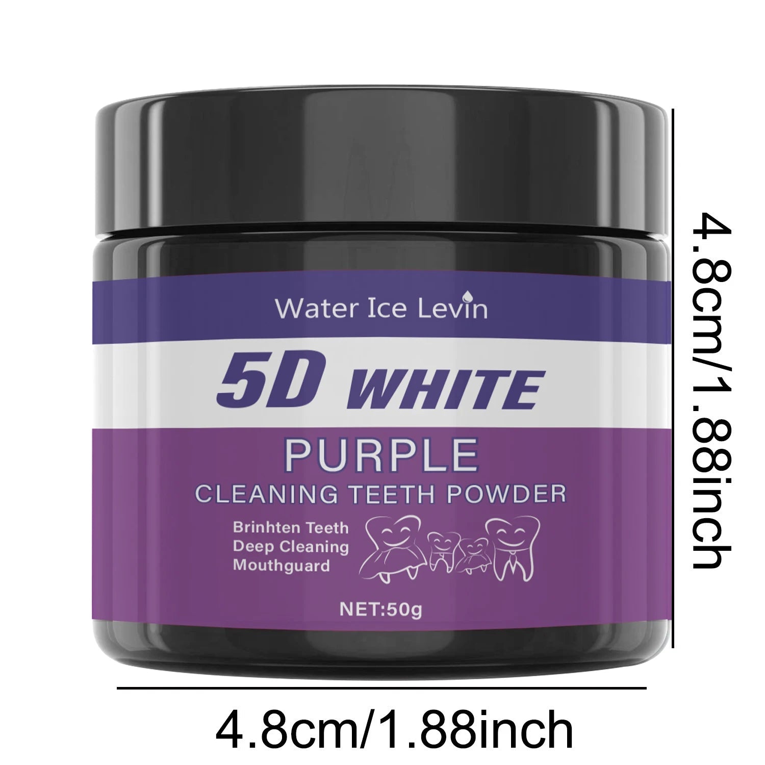 Purple Tooth Cleaning Powder - Sulfate-Free, Deep Cleaning and Polishing, Whitens Teeth in 5 Days, Portable for Daily Use and Travel - Cozy & Co. Market