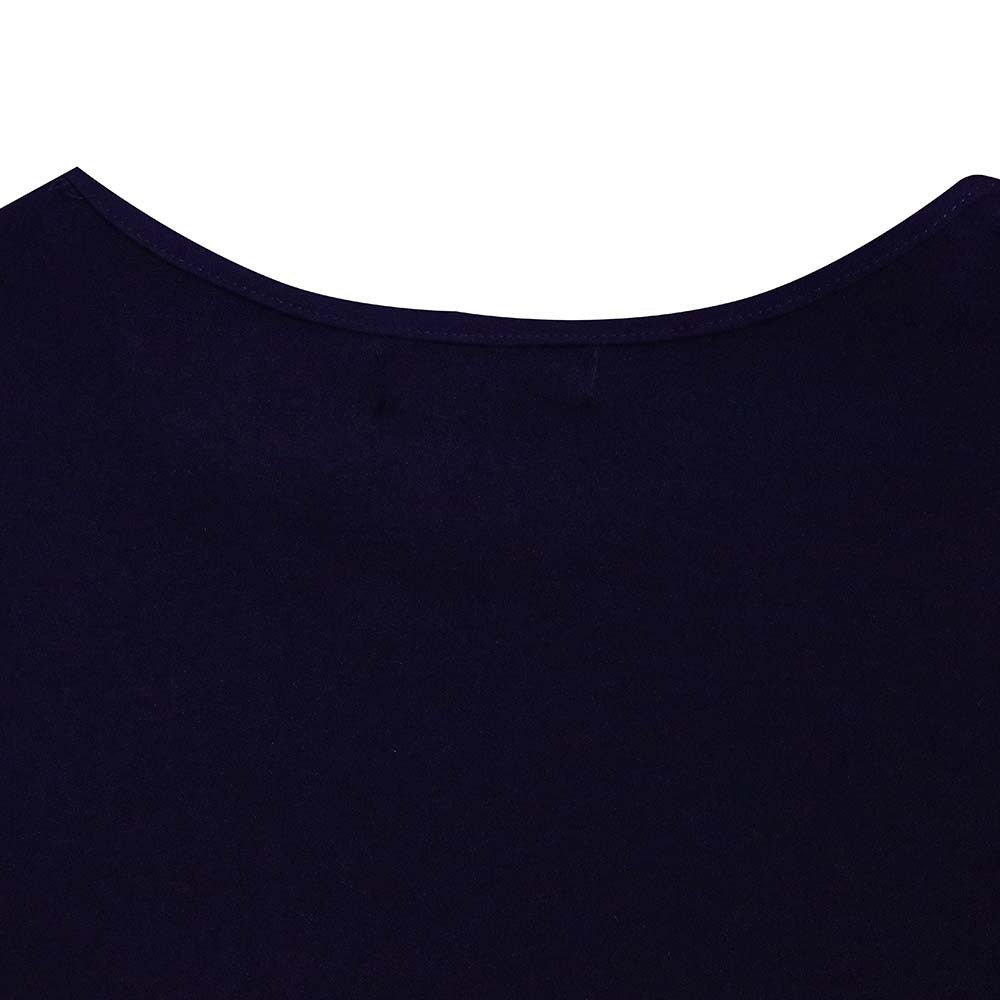 Q114 European and American women's 2025 summer new fashion round neck short sleeve solid color pleated elegant plus size African dress - Cozy & Co. Market