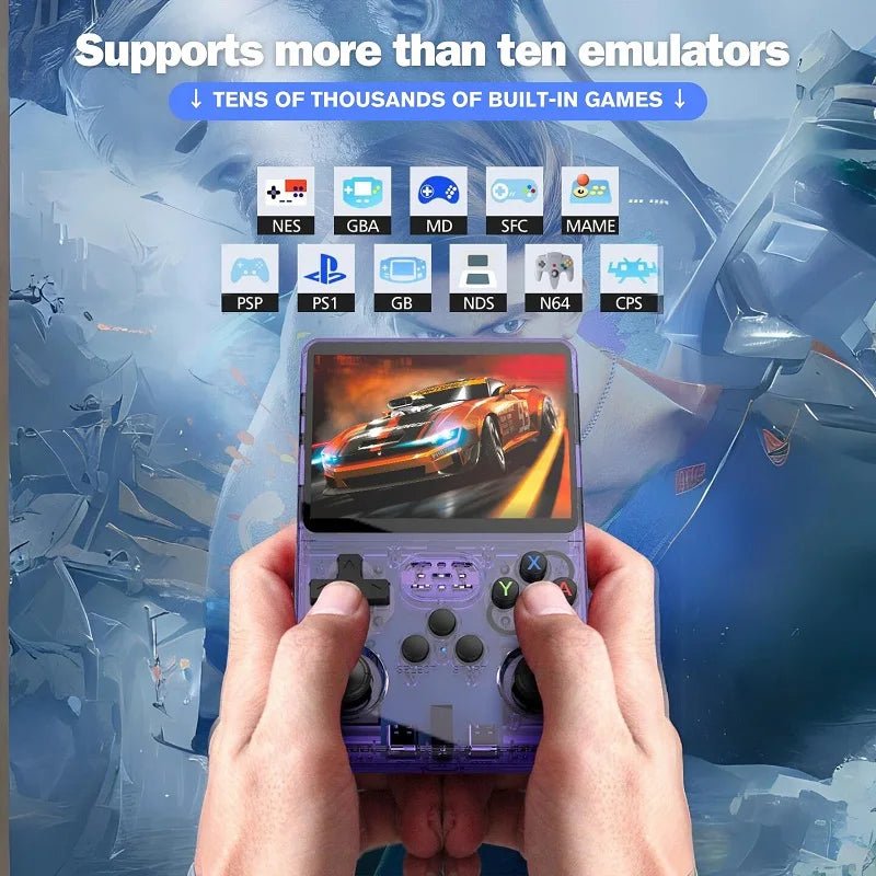 R36S Retro Game Console Arkos System 3.5" IPS Screen Portable Pocket Player 64GB 15000+128G 20000+ Games best Boy gifts - Cozy & Co. Market