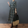 Real shot 2024 spring and autumn new Korean and Japanese style loose lace collar floral fashion chiffon comfortable long sleeve dress tide - Cozy & Co. Market