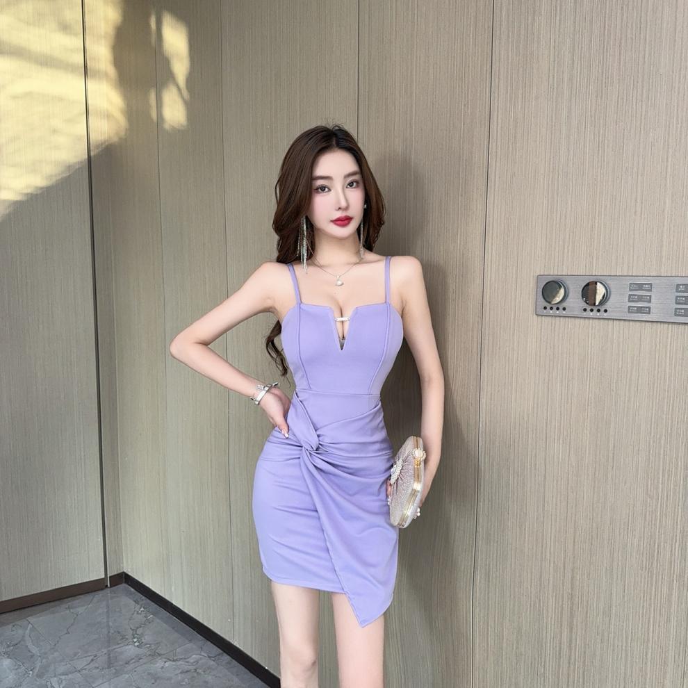 Real shot 8747 in stock foot bath pedicure technician dress sexy strapless low-cut irregular backless hip skirt - Cozy & Co. Market