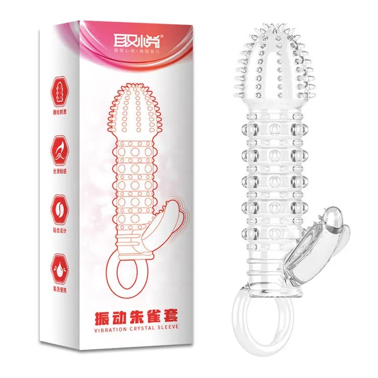 Realistic Soft Sleeve Enlarge Penis Lengthen Thicken Penis Soft Enlarger Vibration Penis Extand Sleeve - Cozy & Co. Market