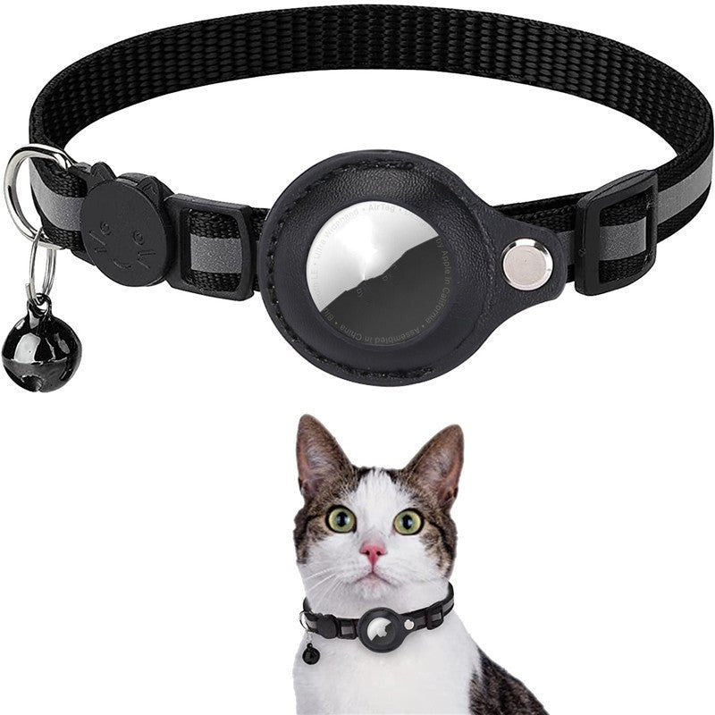 Reflective Collar Waterproof Holder Case For Airtag Air Tag Airtags Protective Cover Cat Dog Kitten Puppy Nylon Collar - Cozy & Co. Market
