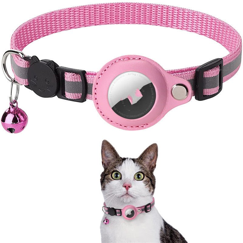 Reflective Collar Waterproof Holder Case For Airtag Air Tag Airtags Protective Cover Cat Dog Kitten Puppy Nylon Collar - Cozy & Co. Market
