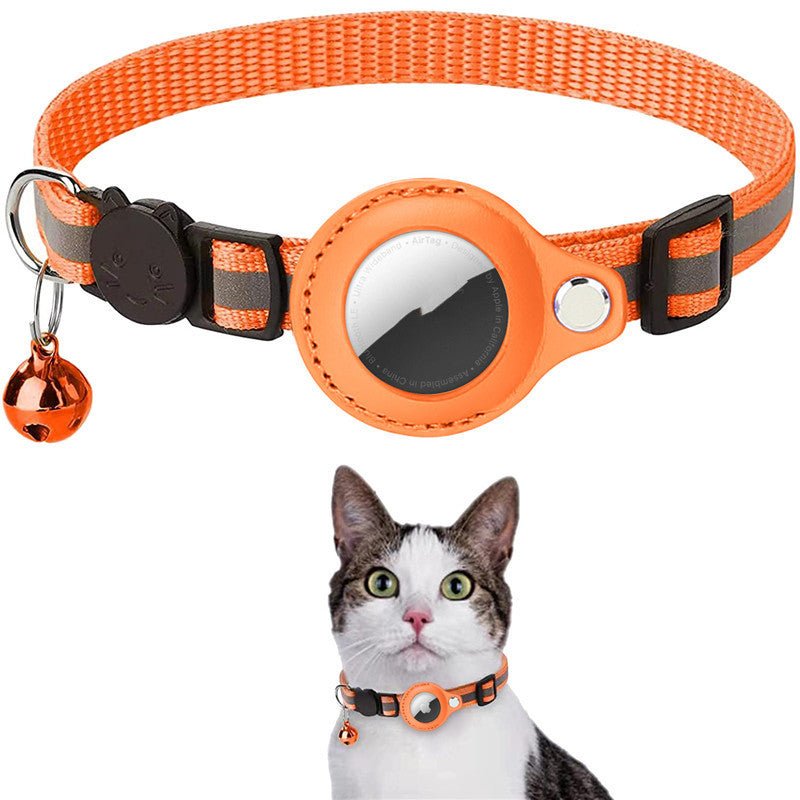 Reflective Collar Waterproof Holder Case For Airtag Air Tag Airtags Protective Cover Cat Dog Kitten Puppy Nylon Collar - Cozy & Co. Market