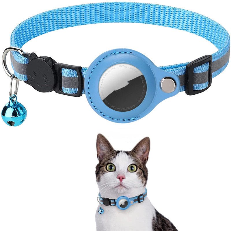 Reflective Collar Waterproof Holder Case For Airtag Air Tag Airtags Protective Cover Cat Dog Kitten Puppy Nylon Collar - Cozy & Co. Market